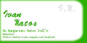 ivan matos business card